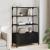 Bibliotecă cu 3 niveluri, negru, 70x30x109,5 cm lemn prelucrat GartenMobel Dekor