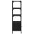 Bibliotecă cu 3 niveluri, negru, 41x30x109,5 cm, lemn prelucrat GartenMobel Dekor