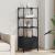 Bibliotecă cu 3 niveluri, negru, 41x30x109,5 cm, lemn prelucrat GartenMobel Dekor