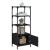 Bibliotecă cu 3 niveluri, negru, 41x30x109,5 cm, lemn prelucrat GartenMobel Dekor