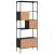 Bibliotecă cu 5 niveluri, negru, 76x33x188,5 cm, lemn prelucrat GartenMobel Dekor