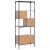 Bibliotecă cu 5 niveluri gri sonoma 76x33x188,5cm lemn compozit GartenMobel Dekor