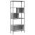 Bibliotecă cu 5 niveluri gri sonoma 76x33x188,5cm lemn compozit GartenMobel Dekor