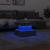 Măsuță de cafea cu lumini LED, gri beton, 50x50x40 cm GartenMobel Dekor