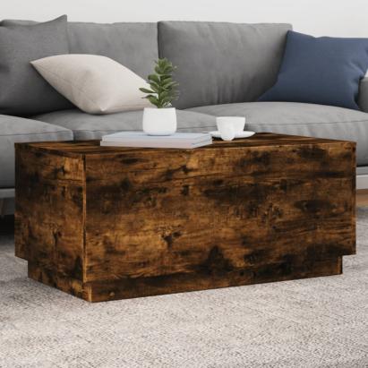 Măsuță de cafea cu lumini LED, stejar sonoma, 90x50x40 cm GartenMobel Dekor