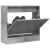 Pantofar, gri beton, 60x21x57 cm, lemn compozit GartenMobel Dekor