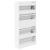 Pantofar, alb, 60x21x125,5 cm, lemn compozit GartenMobel Dekor