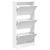Pantofar, alb, 60x21x125,5 cm, lemn compozit GartenMobel Dekor