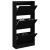Pantofar, negru, 60x21x125,5 cm, lemn compozit GartenMobel Dekor