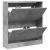 Pantofar, gri beton, 80x21x87,5 cm, lemn prelucrat GartenMobel Dekor