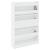 Pantofar, alb, 80x21x125,5 cm, lemn compozit GartenMobel Dekor