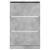 Pantofar, gri beton, 80x21x125,5 cm, lemn prelucrat GartenMobel Dekor