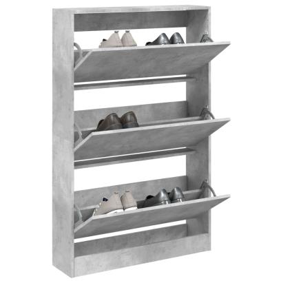 Pantofar, gri beton, 80x21x125,5 cm, lemn prelucrat GartenMobel Dekor