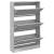 Pantofar, gri sonoma, 80x21x125,5 cm, lemn prelucrat GartenMobel Dekor