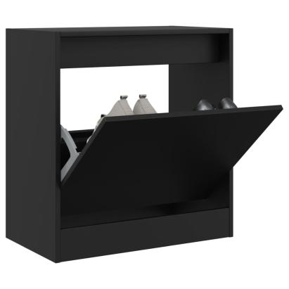 Pantofar, negru, 60x34x63,5 cm, lemn compozit GartenMobel Dekor