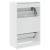 Pantofar, alb, 60x34x96,5 cm, lemn compozit GartenMobel Dekor