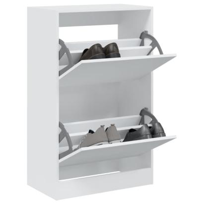 Pantofar, alb, 60x34x96,5 cm, lemn compozit GartenMobel Dekor