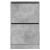 Pantofar, gri beton, 60x34x96,5 cm, lemn compozit GartenMobel Dekor