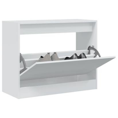 Pantofar, alb, 80x34x63 cm, lemn prelucrat GartenMobel Dekor