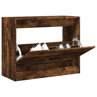 Pantofar, stejar fumuriu, 80x34x63 cm, lemn compozit GartenMobel Dekor