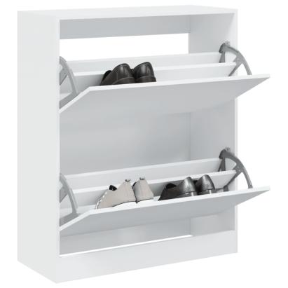 Pantofar, alb, 80x34x96,5 cm, lemn compozit GartenMobel Dekor