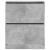 Pantofar, gri beton, 80x34x96,5 cm, lemn prelucrat GartenMobel Dekor