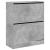Pantofar, gri beton, 80x34x96,5 cm, lemn prelucrat GartenMobel Dekor