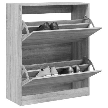 Pantofar, gri sonoma, 80x34x96,5 cm, lemn compozit GartenMobel Dekor