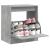 Pantofar, gri beton, 60x42x69 cm, lemn compozit GartenMobel Dekor