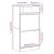 Pantofar, alb, 60x34x116 cm, lemn compozit GartenMobel Dekor