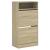 Pantofar, stejar sonoma, 60x34x116 cm, lemn prelucrat GartenMobel Dekor