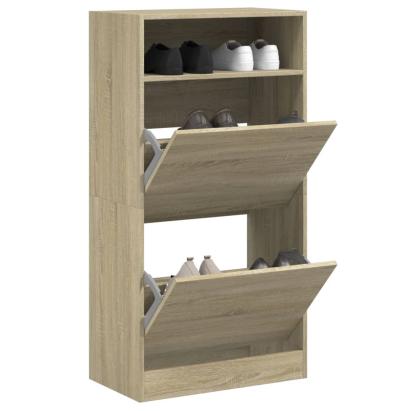 Pantofar, stejar sonoma, 60x34x116 cm, lemn prelucrat GartenMobel Dekor