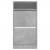 Pantofar, gri beton, 60x34x116 cm, lemn compozit GartenMobel Dekor