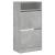 Pantofar, gri beton, 60x34x116 cm, lemn compozit GartenMobel Dekor
