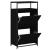 Pantofar, negru, 60x34x112 cm, lemn compozit GartenMobel Dekor
