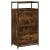 Pantofar, stejar fumuriu, 60x34x112 cm, lemn compozit GartenMobel Dekor