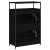Pantofar, negru, 75x34x112 cm, lemn compozit GartenMobel Dekor