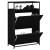 Pantofar, negru, 75x34x112 cm, lemn compozit GartenMobel Dekor