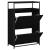 Pantofar, negru, 75x34x112 cm, lemn compozit GartenMobel Dekor