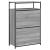 Pantofar, gri sonoma, 75x34x112 cm, lemn prelucrat GartenMobel Dekor