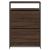 Pantofar, stejar maro, 75x34x112 cm, lemn compozit GartenMobel Dekor
