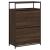 Pantofar, stejar maro, 75x34x112 cm, lemn compozit GartenMobel Dekor