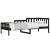 Pat de zi, negru, 80x200 cm, lemn masiv de pin GartenMobel Dekor