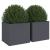Jardiniere, 2 buc., antracit, 32x30x29 cm, oțel laminat la rece GartenMobel Dekor