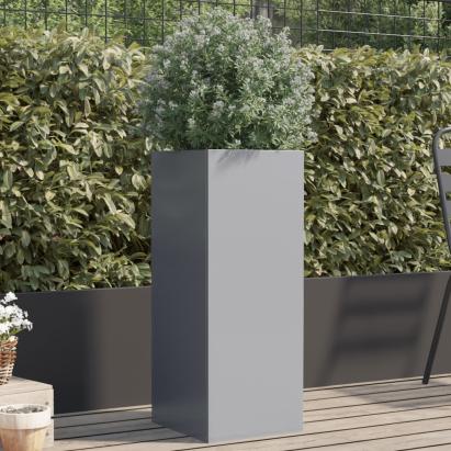 Jardinieră, argintiu, 32x27,5x75 cm, oțel galvanizat GartenMobel Dekor