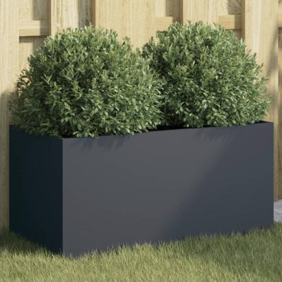 Jardinieră, antracit, 62x30x29 cm, oțel laminat la rece GartenMobel Dekor