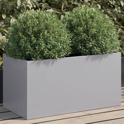 Jardinieră, argintiu, 62x30x29 cm, oțel galvanizat GartenMobel Dekor