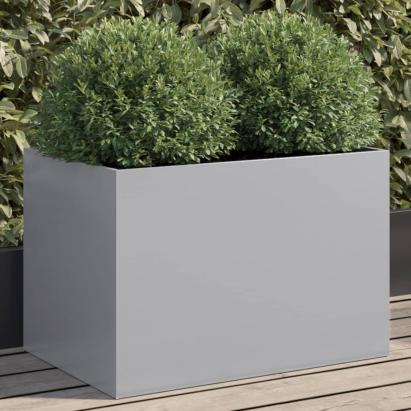 Jardinieră, argintiu, 62x40x39 cm, oțel galvanizat GartenMobel Dekor