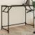 Birou negru 100x45x76cm lemn compozit/oțel vopsit electrostatic GartenMobel Dekor