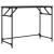 Birou negru 100x45x76cm lemn compozit/oțel vopsit electrostatic GartenMobel Dekor